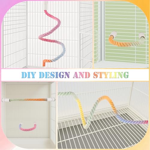 4Pcs Rope Perch for Bird Cages (Gradient / 4PCS)