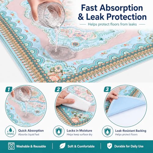 Washable Pee Pads for Dogs (Blue / 41*41''-2pcs)
