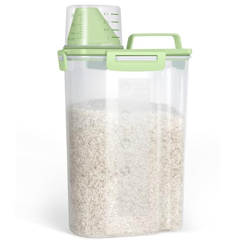 Small Rice Storage Container (3Qt-Green)