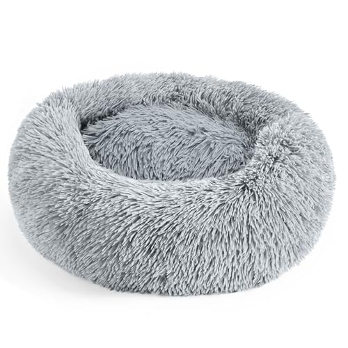 Dog Beds Large Sized Dog and Cats (Light Grey / 32.0"L x 32.0"W x 8.0"Th)