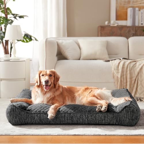 XL Orthopedic Dog Bed for Large Dogs (XL(42"L x 30"W x 8.5"Th) / Grey)