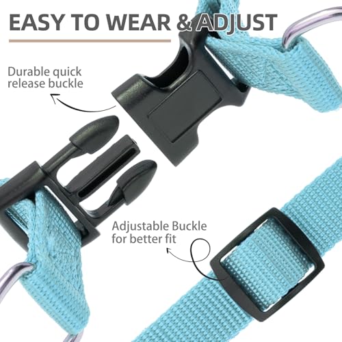 No Pull Dog Harness Small Sized Step (Light Blue / Small)