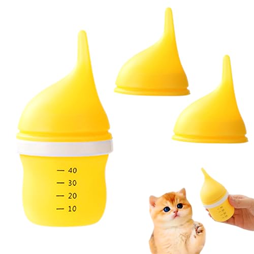 Kitten Bottles for Nursing (Yellow)