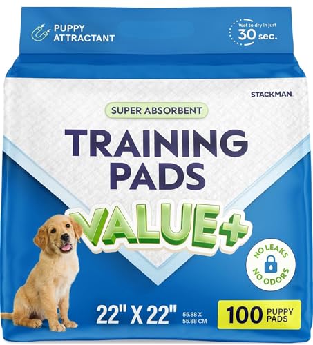 Puppy Pads Pet Pee Pads for Dogs & Puppy Training [100 (22” X 22”)