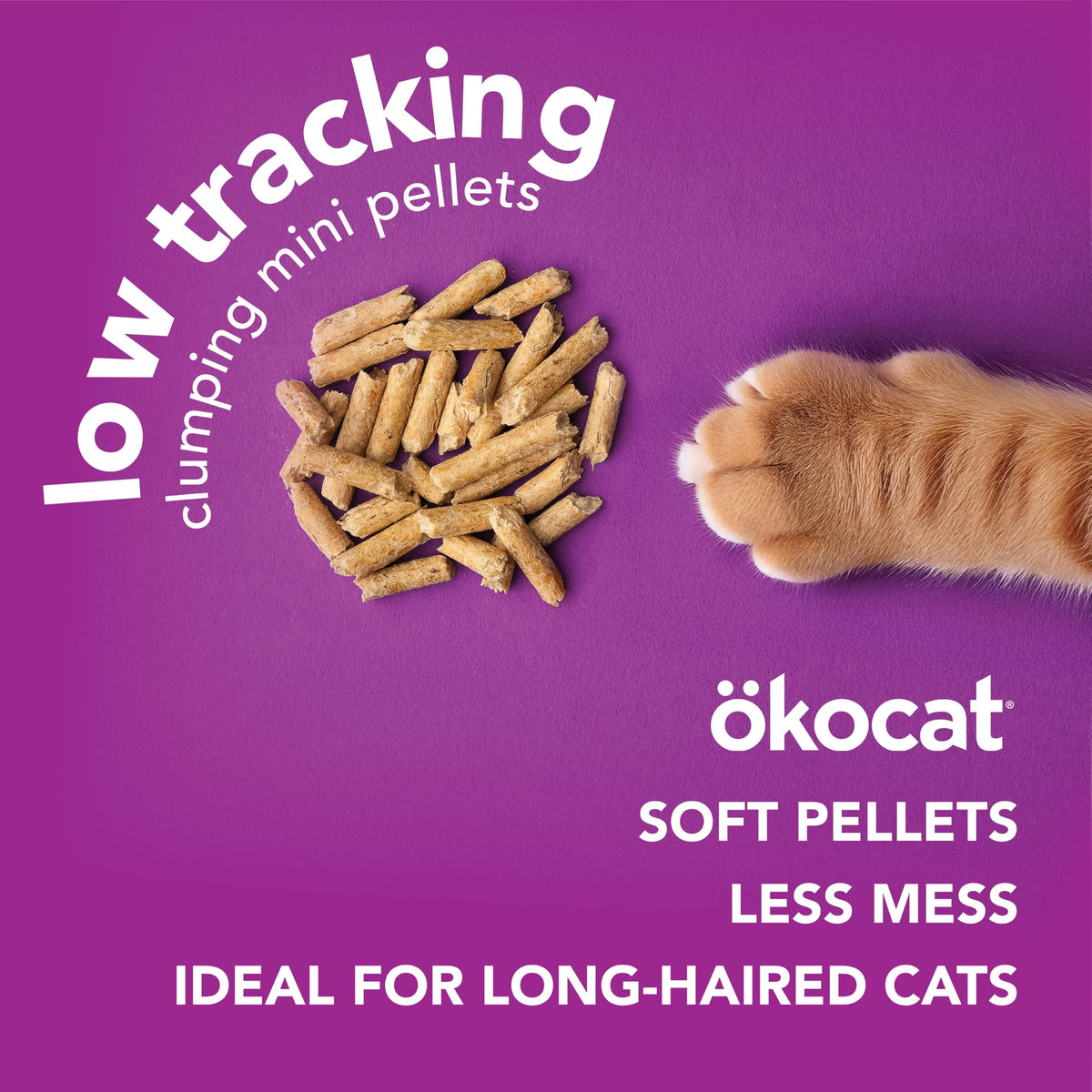Less Mess Low Tracking Wood Clumping Cat Litter Mini