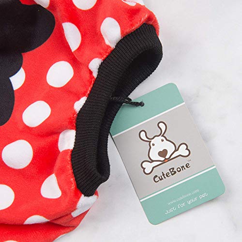 Dog Halloween Pajamas Puppy Onesies Small Dogs Soft Pjs Coat Cat Apparel Comfy Pet Christmas Clothes Outfit Doggie Bodysuit (Large / Polka Dots)