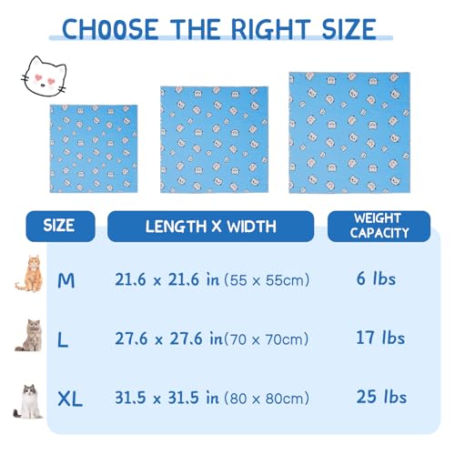 Cat Grooming Wrap for Nail Trimming (XL-31.5in ( Weight:＜ 25lbs ) / BlueCat)