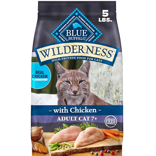 Wilderness Chicken Adult 7+ Dry Cat Food (5 Pound (Pack of 1))
