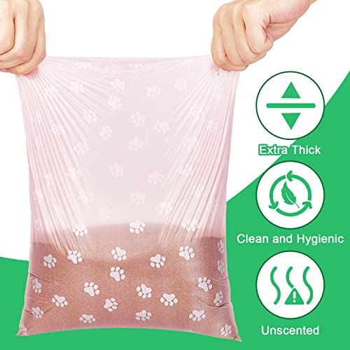 3000 Counts 200 Rolls Poop Bags for Dogs Plastic (Paw Print Style)