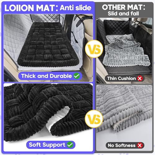 Dog Car Bed Mat Non (Black / For Truck//Large SUVs（56"x28.7"))