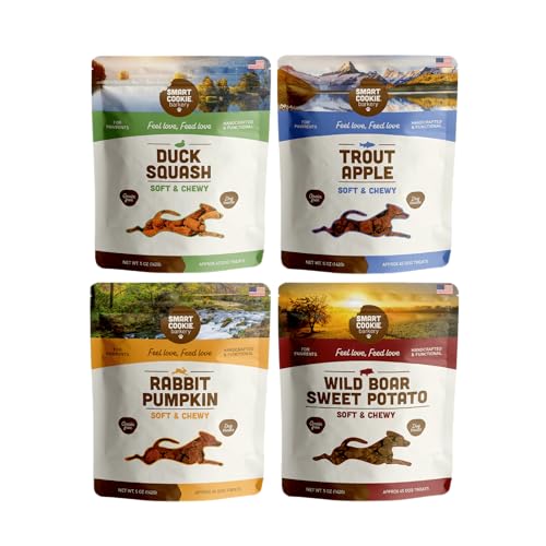 Healthy Soft Dog Treats Variety Pack (5 Ounce (Pack of 4))
