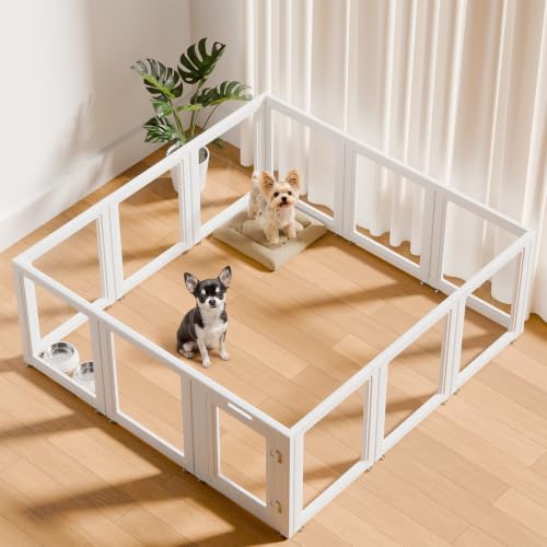 Clear Acrylic Dog Playpen (24")