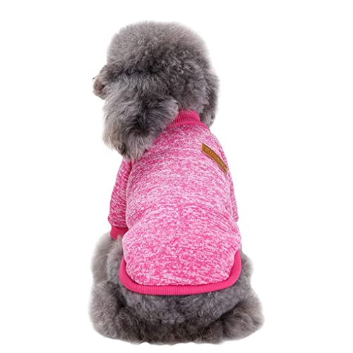 Dog Sweaters for Small Dogs (Rose red / Small)