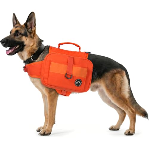 Dog Backpack & Saddle Bag (Orange)