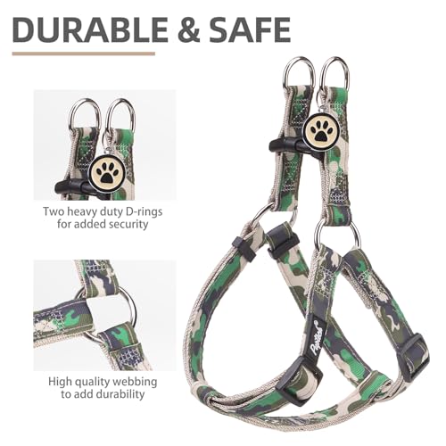No Pull Dog Harness Small Sized Step (Camouflage Green / Small)