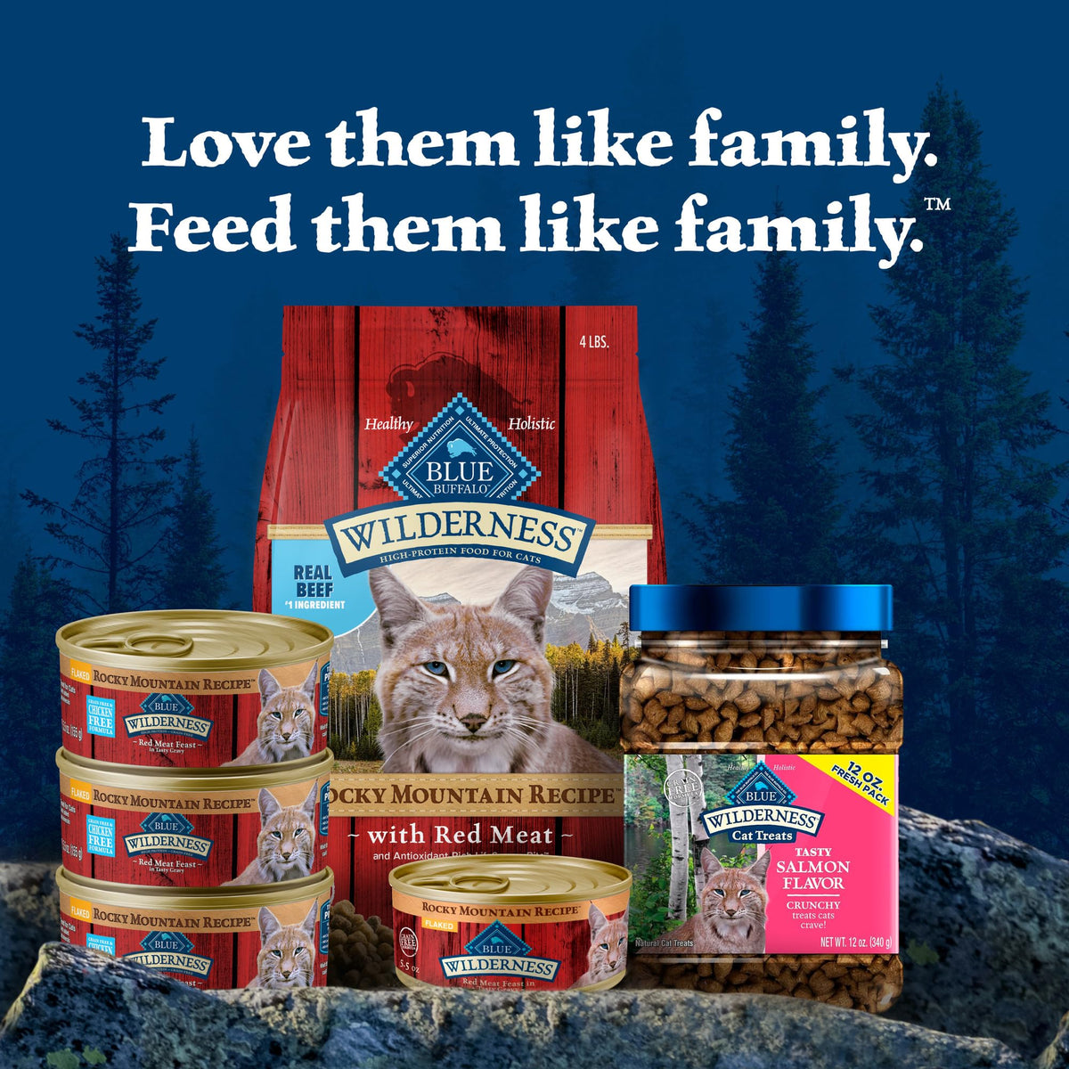 Wilderness Rocky Mountain Recipe Adult Dry Cat Food (4 Pound (Pack of 1))