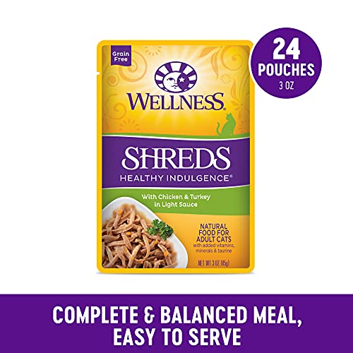 Healthy Indulgence Shreds Adult Wet Cat Food (3 Ounce (Pack of 24))