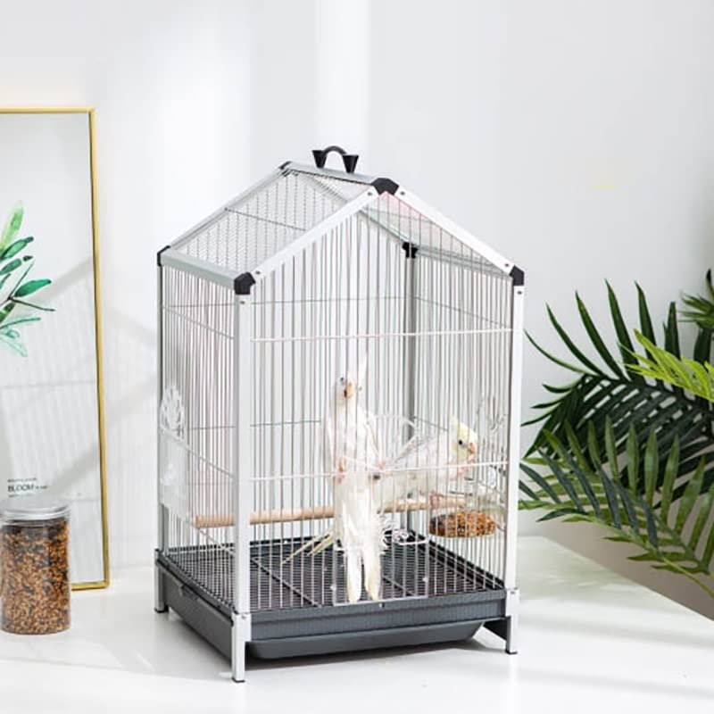 Large Holder Bird Cage Metal Stainless Steel Parrot Bird Cage Luxury Birdhouse Bird Cage for Outdoor Cage (Style 4)