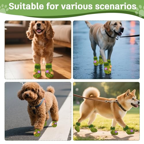 Tie Dye Dog Shoes for Hot Pavement (M (30-50 lbs))