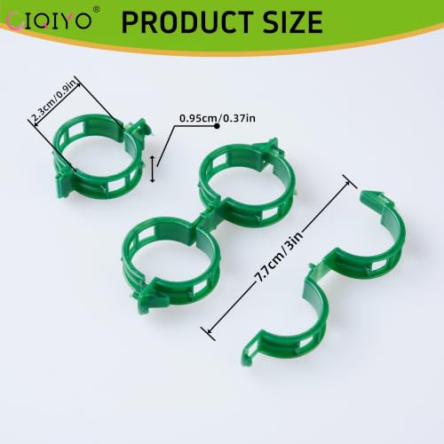 300 Pcs Plant Support Clips (Green)