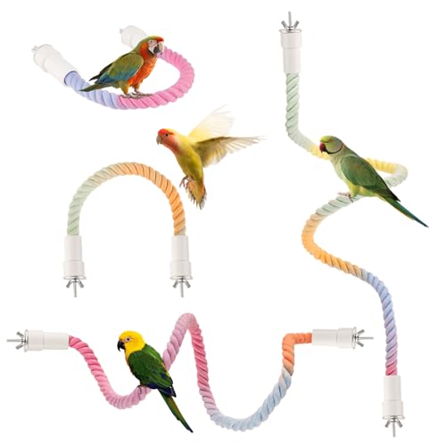4Pcs Rope Perch for Bird Cages (Gradient / 4PCS)