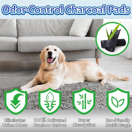 Charcoal Dog Pee Pads Extra Large 28“x34” (28"x34"-30 Count)