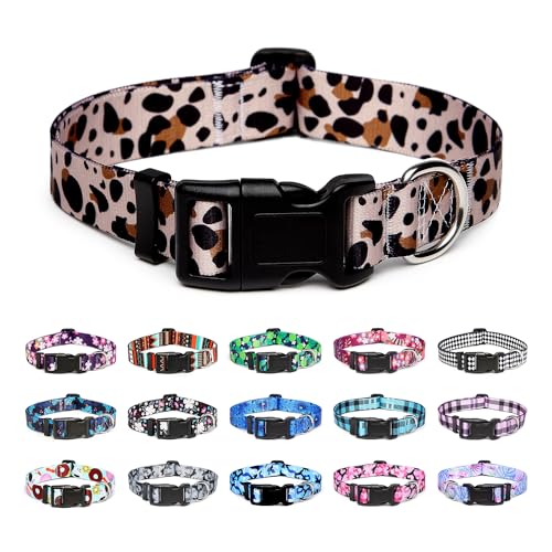 Adjustable Dog Collar (Medium / Leopard)
