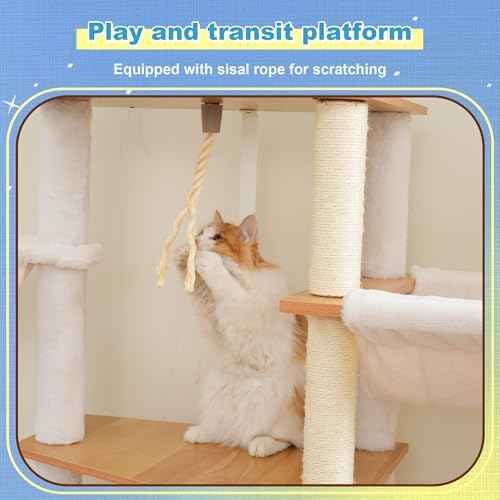 Wooden Cat Tree (Walnut)