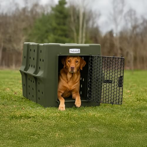 Dakota 283 Canine Rough and Tough Economy Dog Crate (Large / Olive)