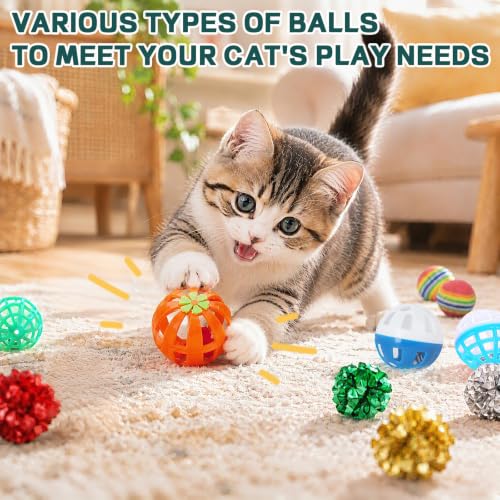 24 Pcs Cat Toys Set for Indoor Cats