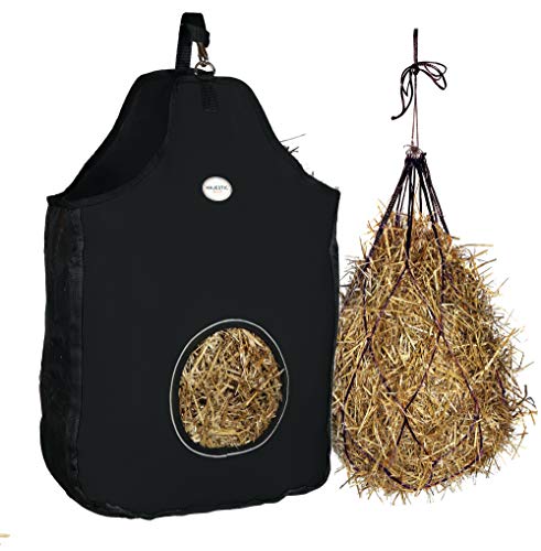 1200 D Hay Feeder Tote bag for Horses (Black)