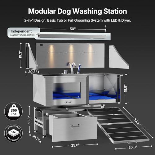 LED Dog Washing Station (50")
