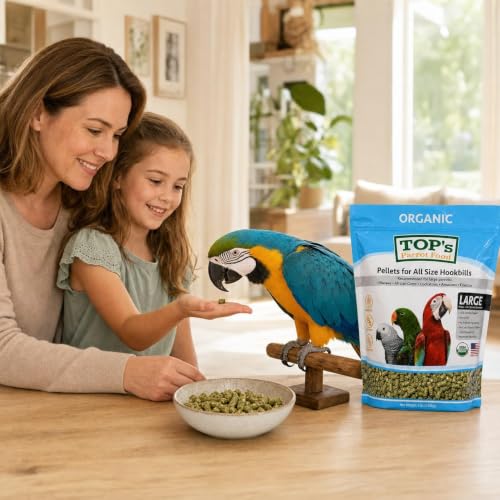 TOP's Large Parrot Pellets 1 lb (Large Pellets / 1 Pound (Pack of 1))