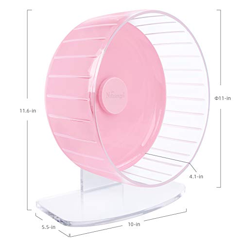 Super Silent Hamster Exercise Wheels (youth large / 11-13 / Pink)