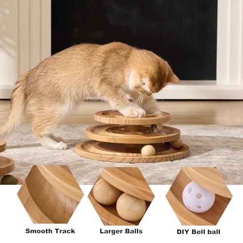 Cat Ball Track Toy with Puzzle Top (Extra Large Size)