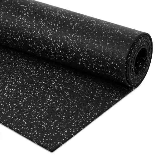 Traxxon by FlooringInc Rubber Gym Flooring Roll (Grey / 72"L x 48"W x 0.3"Th)