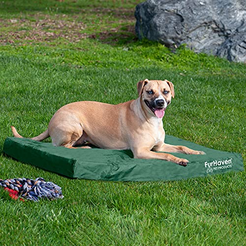 Water Resistant Cooling Gel Dog Bed for Large (Large / Forest)