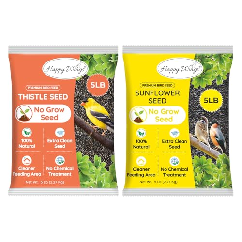 Thistle Seed & Sunflower Seeds Bird Food Combo (5 lb Thistle/Sunflower Seed Combo)