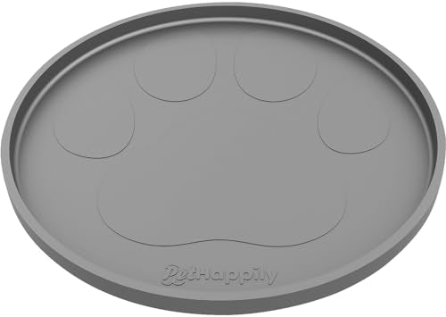 Dog Food Mat Round 10" (10" Round / Gray)
