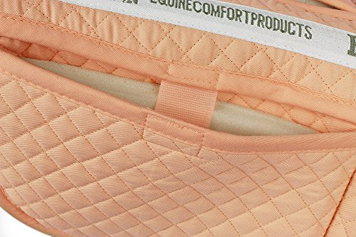 Adjustable Shock Absorbing Memory Foam Half Saddle Pad (Pale Peach)