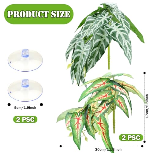 2 Pack Reptile Plants for Terrarium