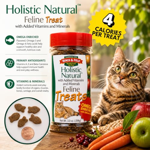 Holistic Natural Healthy Kitty Cat Treats (3 Ounce (Pack of 12))