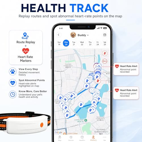 4G LTE GPS Pet Tracker & Virtual Fence (White)
