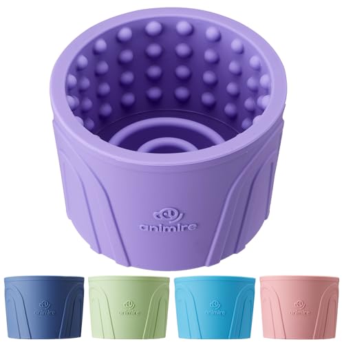 Dog Slow Feeder Lick Bowl (S / Purple)