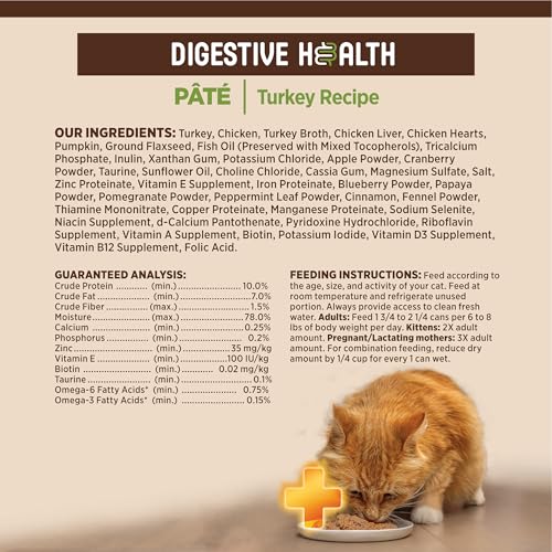 CORE+ Digestive Health Pate Adult Canned Wet Cat Food (3 Ounce (Pack of 12))