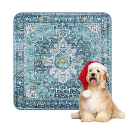 Extra Large Washable Dog Pee Pads (Blue / 6FT x 6FT (Pack of 1))
