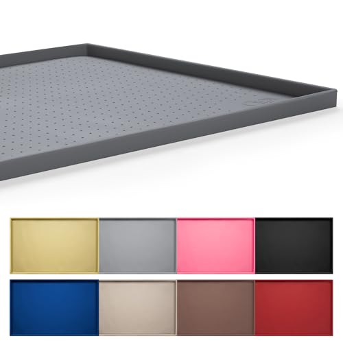 Dog Feeding Mat (Grey / 28"l X 18"w)