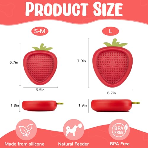 Freeze Dog Lick Bowl (L / B- Red)