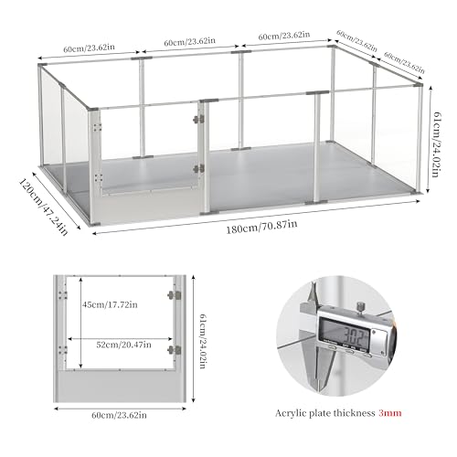 Clear Dog Playpen Fence