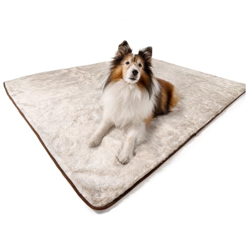 PupProtector Waterproof Throw Blanket (White and Brown / Original (60" L x 50" W))